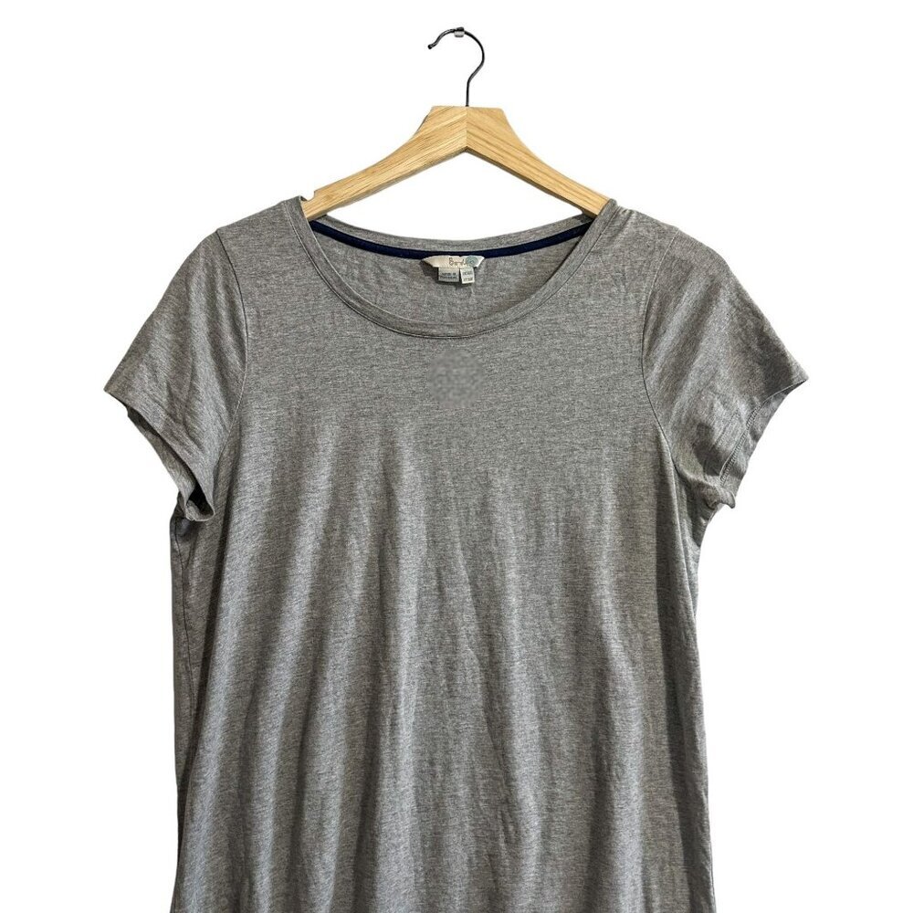 Boden T-shirt  Shift Short Dress, Gray & Navy,  wh766 - Picture 3 of 13